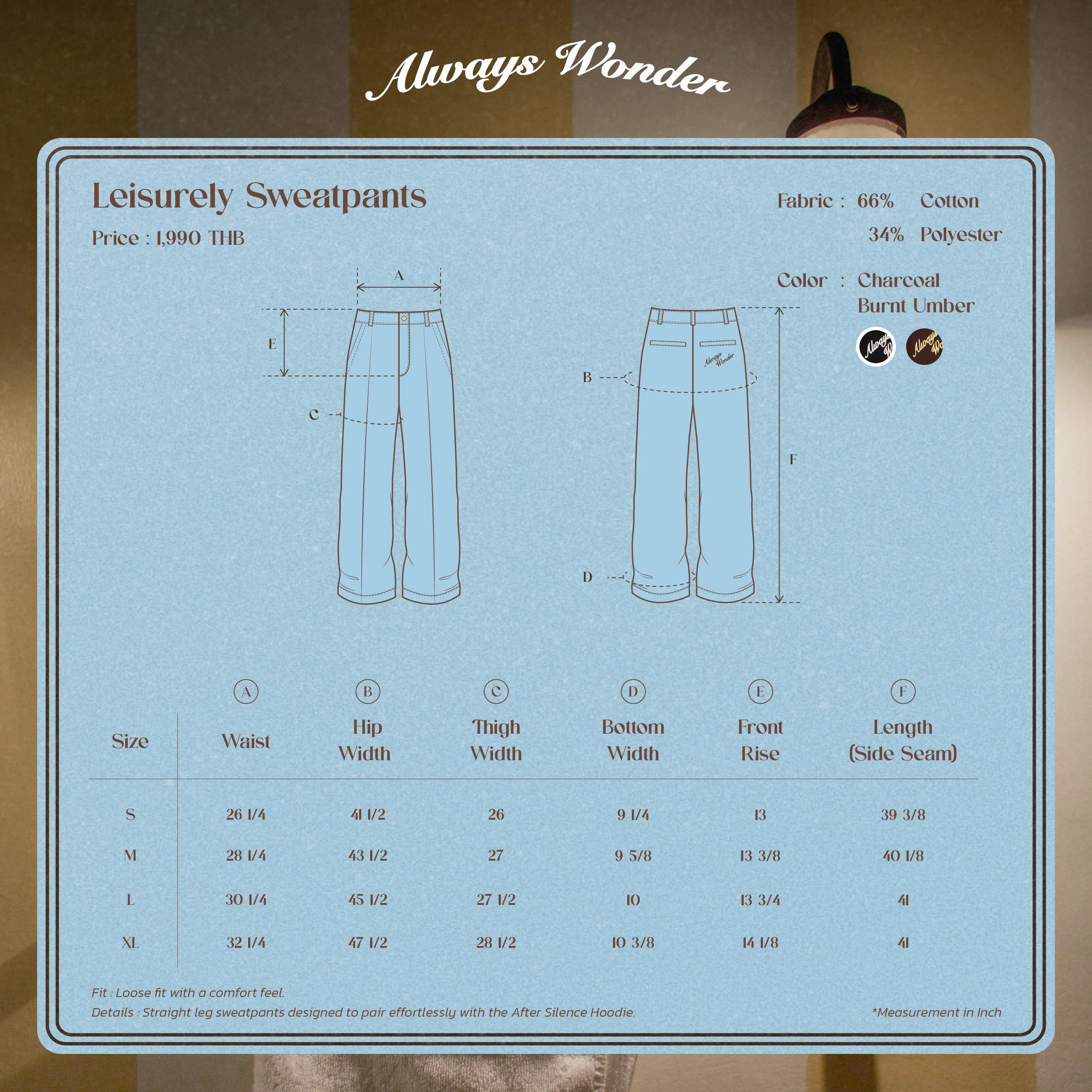 Leisurely Sweat Pants | Charcoal - Image 7