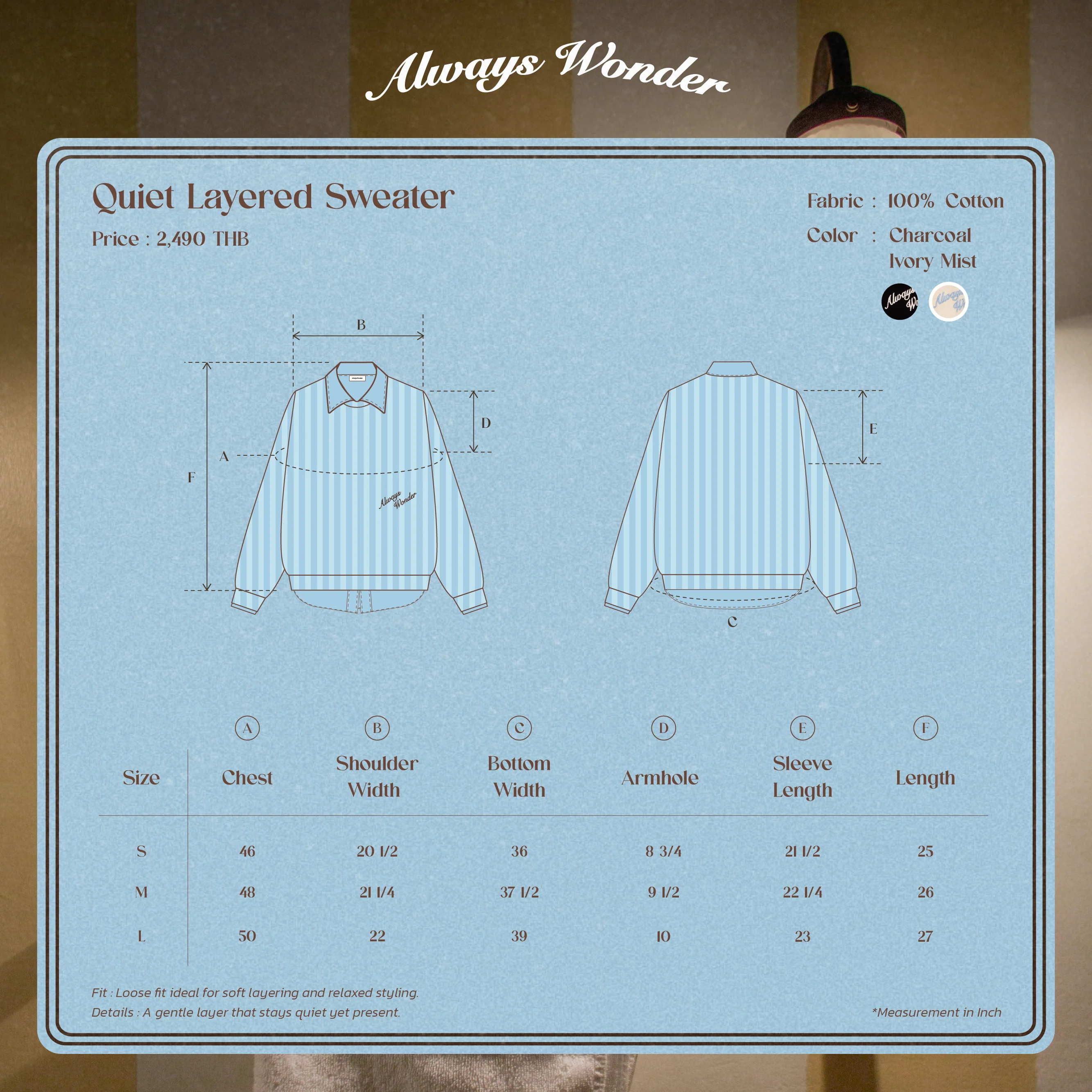 Quiet Layered Sweater | Ivory Mist - Image 7